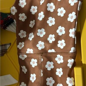 Brown Floral Kids One Piece